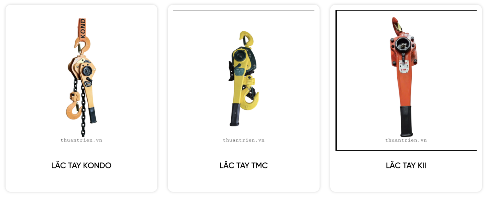 palang xích kéo tay